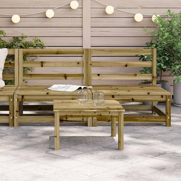 vidaXL Gartensofas ohne Armlehnen 2 Stk. 70x70x67 cm Kiefernholz