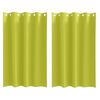 vidaXL Verdunkelungs-Vorh&auml;nge mit Ringen 2 pcs Gr&uuml;n 175 x 140 cm