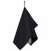 vidaXL Sporthandt&uuml;cher 2 pcs Schwarz 50 x 30 cm Polyester und Polyamid