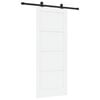 vidaXL Schiebet&uuml;r ORKDAL 83 x 202 cm Massives Kiefernholz Wei&szlig;