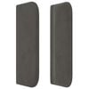vidaXL Kopfteil mit Ohren Dunkelgrau 83x16x78/88 cm Samt