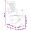 vidaXL Gartenstühle 4 Stk. Klappbar 53x66x99 cm Bambus