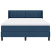 vidaXL Boxspringbett mit Matratze mit Kopfteil Blau 200 x 160 cm Stoff