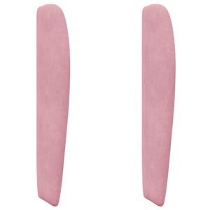 vidaXL Kopfteil Ohr Rosa 80 x 23 x 6 cm Samt