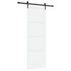 vidaXL Schiebet&uuml;r ORKDAL Wei&szlig; 83 x 232 cm Massives Kiefernholz