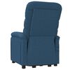 vidaXL Massagesessel mit Aufstehhilfe Blau Stoff