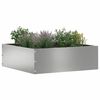 vidaXL Raseneinfassung Silber 40 x 40 x 13 cm Verzinkter Stahl
