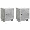 vidaXL Nachttisch 2 stk. Betongrau 43 x 34,5 x 50 cm Holzwerkstoff