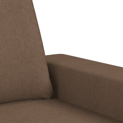vidaXL 2-Sitzer-Sofa Braun 120 cm Stoff