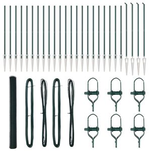 vidaXL Zaunpfosten Gr&uuml;n