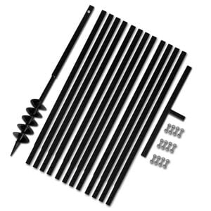 Erdbohrer mit Griff 100 mm Verl&auml;ngerungsrohr 13 m