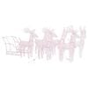 vidaXL Rentiere Schlitten Weihnachtsdekoration 320 LEDs Acryl