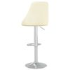 vidaXL Barhocker 2 Stk. Creme Stoff