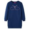vidaXL Kinder-Pulloverkleid Marineblau 116