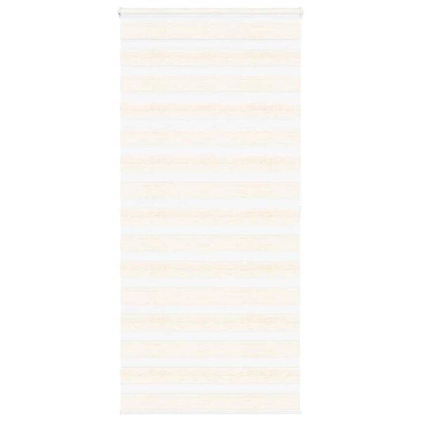 vidaXL Doppelrollo Marmorbeige 100x200 cm Stoffbreite 95,9 cm Polyester