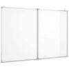 vidaXL Magnetisches Whiteboard Klappbar 100x80x1,7 cm Aluminium