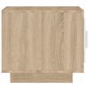 vidaXL Couchtisch Wei&szlig; und Sonoma-Eiche 51x50x45 cm Holzwerkstoff