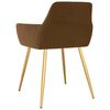 vidaXL Esszimmerst&uuml;hle 4 Stk. Braun Samt