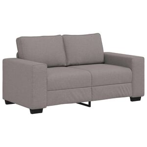 vidaXL 2-Sitzer-Sofa Taupe 160x77x82 cm Stoff
