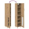 vidaXL Highboard 2 pcs Artisan-Eiche Holzwerkstoff