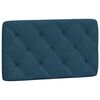 vidaXL Kopfteil-Kissen Blau 90 cm Samt