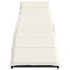 vidaXL Sonnenliegen 2 Stk. mit Auflagen Schwarz Poly Rattan