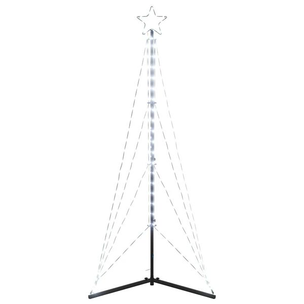 vidaXL LED Weihnachtsbaum 363 LEDs Kaltweiß 182 cm