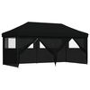 vidaXL Partyzelt 292 x 580 x 315 cm Schwarz Oxford-Stoff