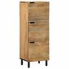 vidaXL Highboard Braun 40x33x110 cm Massivholz Mango