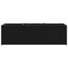vidaXL Hochbeet mit 3 F&auml;chern Schwarz 105x30x32 cm Poly Rattan