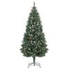 vidaXL Künstlicher Weihnachtsbaum Kiefernzapfen Weißem Glitzer 180 cm
