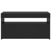 vidaXL TV-Schrank mit LED-Leuchten Schwarz 75x35x40 cm