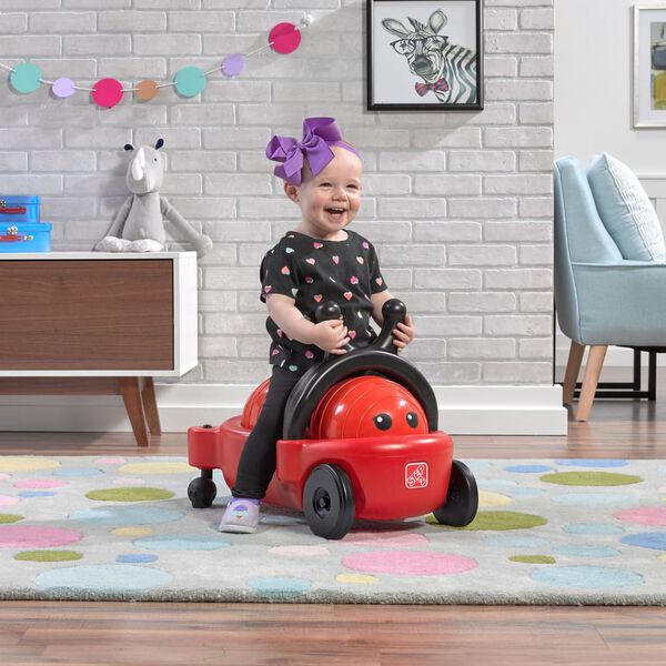 Step2 2-in-1 Rutschauto und H&uuml;pfspielzeug Lady Bug