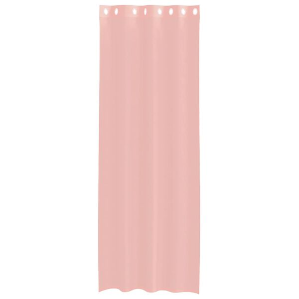 vidaXL Voile Vorhänge mit Ösen 2 Stk. Rosa 140x260 cm