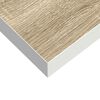 vidaXL Schweberegale 2 Stk. Eichen-Optik und Wei&szlig; 60x23,5x3,8 cm MDF