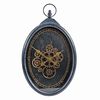 Gifts Amsterdam Radar-Wanduhr Brighton Metall Gold Schwarz 37x8,5x63cm