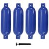 vidaXL Bootsfender 4 Stk. Blau 51 x 14 cm PVC