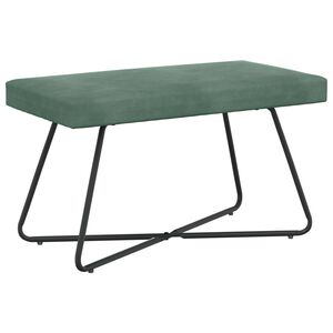 vidaXL Bank Meergr&uuml;n 80 x 40 x 45 cm Samt