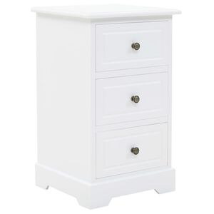 vidaXL Nachtschrank MDF und Kiefernholz 35x32x59 cm