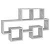 vidaXL Wandregal in Autoform Betongrau 82x15x51 cm Holzwerkstoff