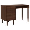 vidaXL Schreibtisch BILBAO Dunkelkaramell 114 x 53 x 75 cm
