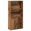 vidaXL B&uuml;cherregal Altholz-Optik 60x24x120 cm Holzwerkstoff