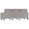 vidaXL 3-Sitzer-Sofa Hellgrau 180 cm Stoff