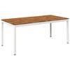 vidaXL Gartentisch NAARDEN Natur und Wei&szlig; 180 x 88,5 x 75 cm