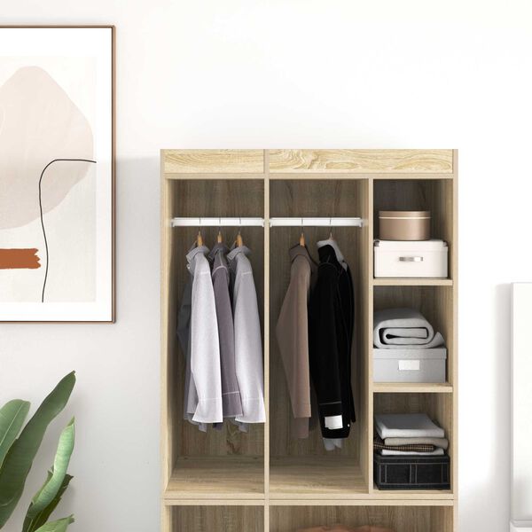 vidaXL Kleiderstange 2 pcs Silber 764 x 15 x 29 mm Aluminiumlegierung