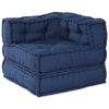 vidaXL Modulares Sofa 4 pcs Indigo Stoff