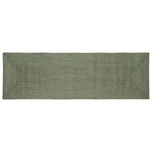 vidaXL Bereichsteppiche Rechtwinklig Olive Gr&uuml;n 80 x 200 cm Jute