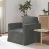 vidaXL Sofa Dunkelgrau Gesamtabmessungen: 78 x 78 x 80 cm (B x T x H)
