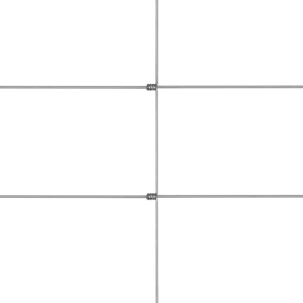 vidaXL Gartenzaun Verzinkter Stahl 50x1,5 m Silbern