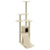 vidaXL Kratzbaum mit Sisal-Kratzs&auml;ulen Creme 155 cm